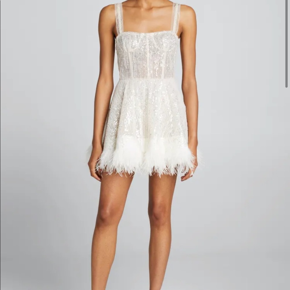 Bronx and Branco Mademoiselle Bridal Mini Dress White
